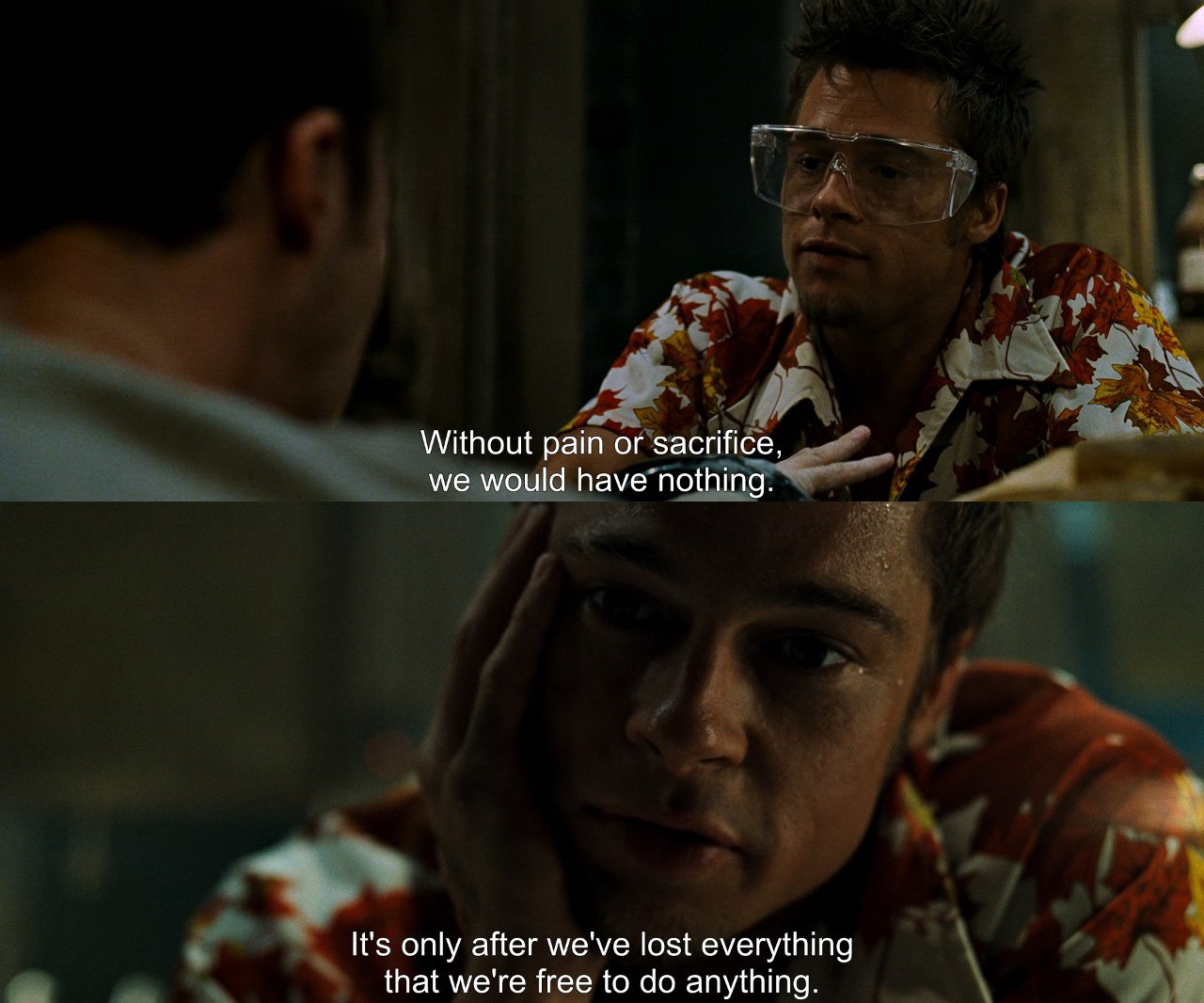 we would know anything without pain and suffering